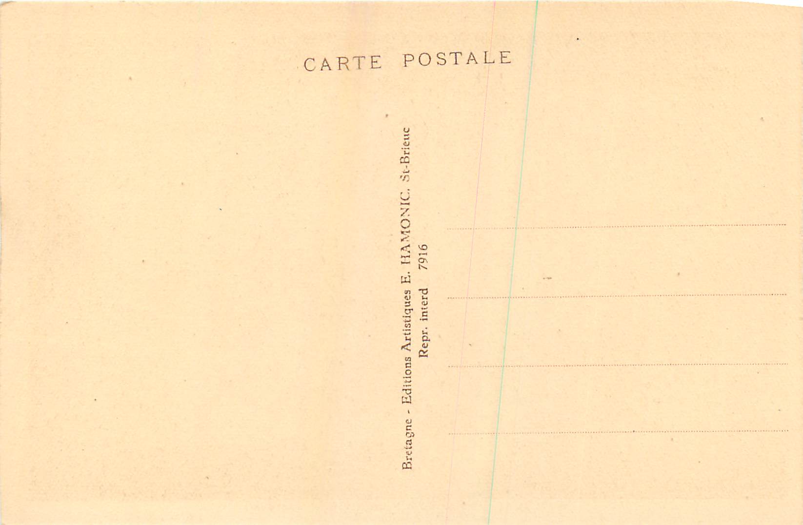 CPA Huelgoat Sous bois a la riviere d argent  — Rückseite