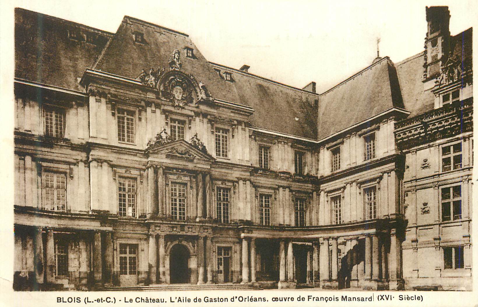 CPA Blois L et C Le Chateau L Aile de Gaston d Orleans 