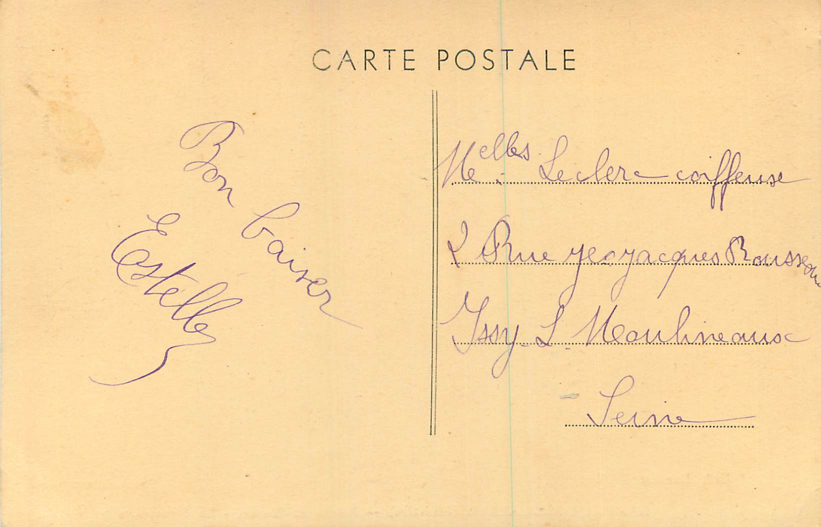 CPA Lampaul Plouarzel Finistere Pointe de Corsen Le Semaphore  — Rückseite