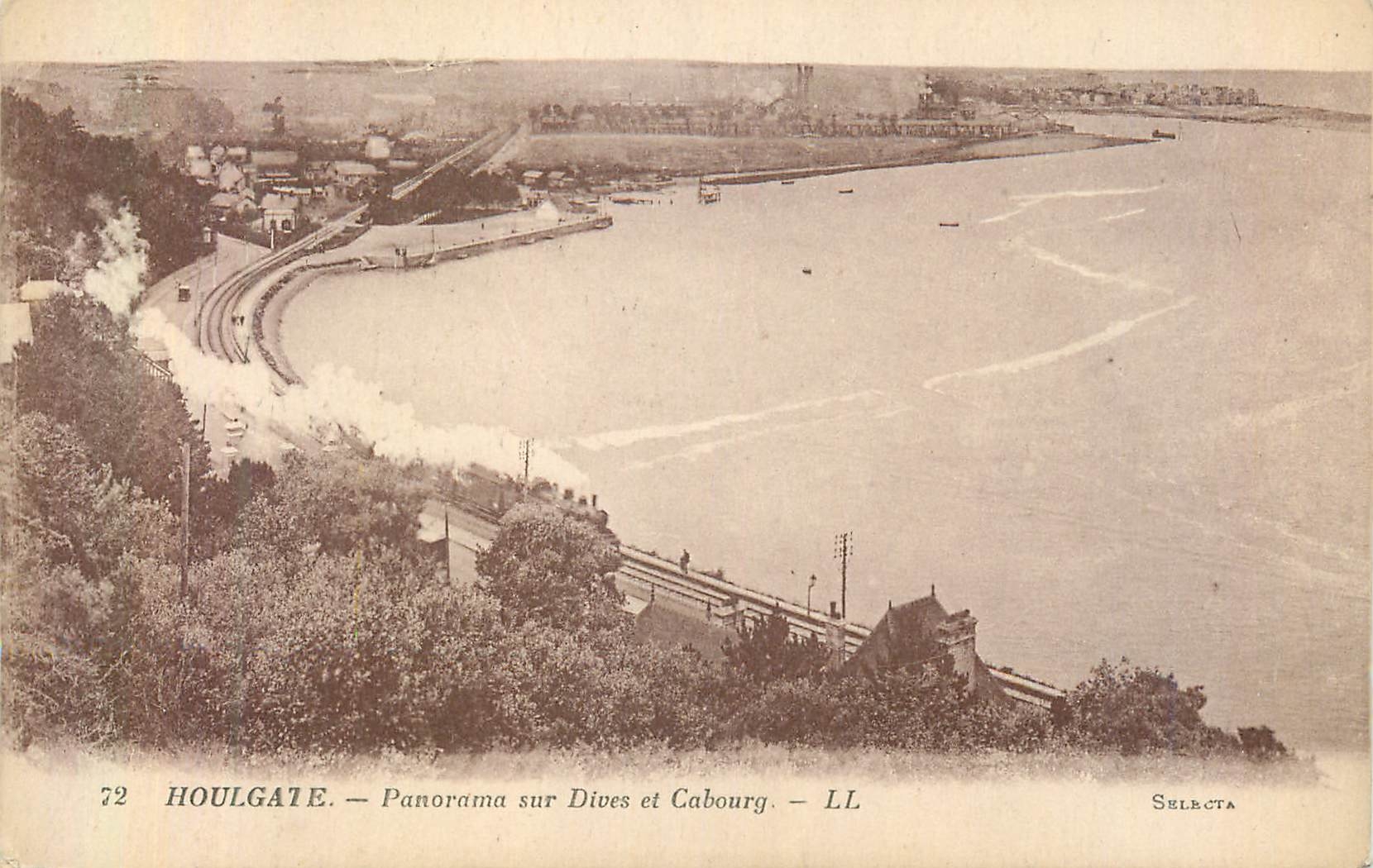 CPA Houlgate Panorama sur Dives st Cabourg 