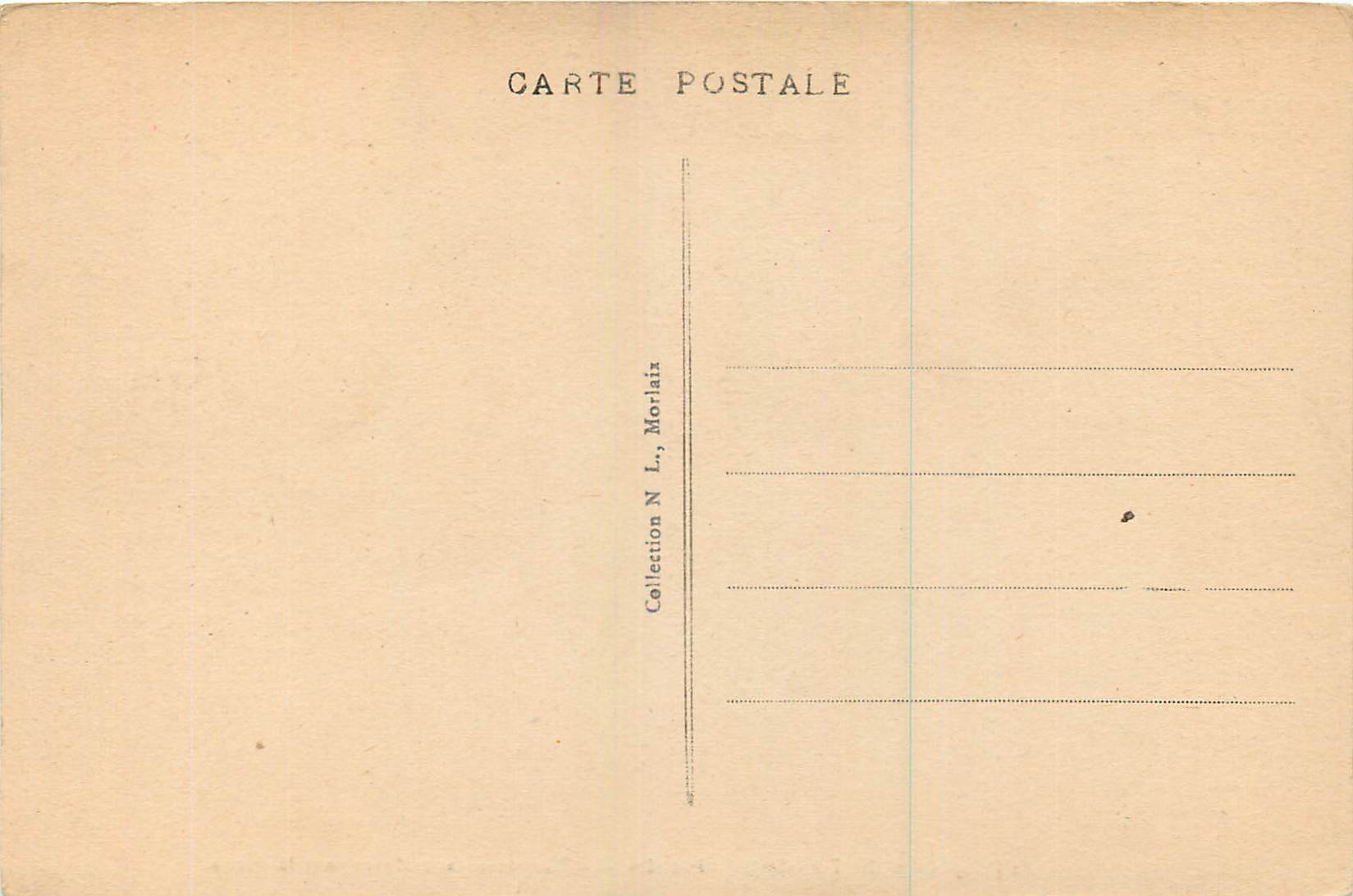 CPA St Pol de Leon Finistere Cimetiere Le Monument aux Morts pour la Patrie  — Rückseite