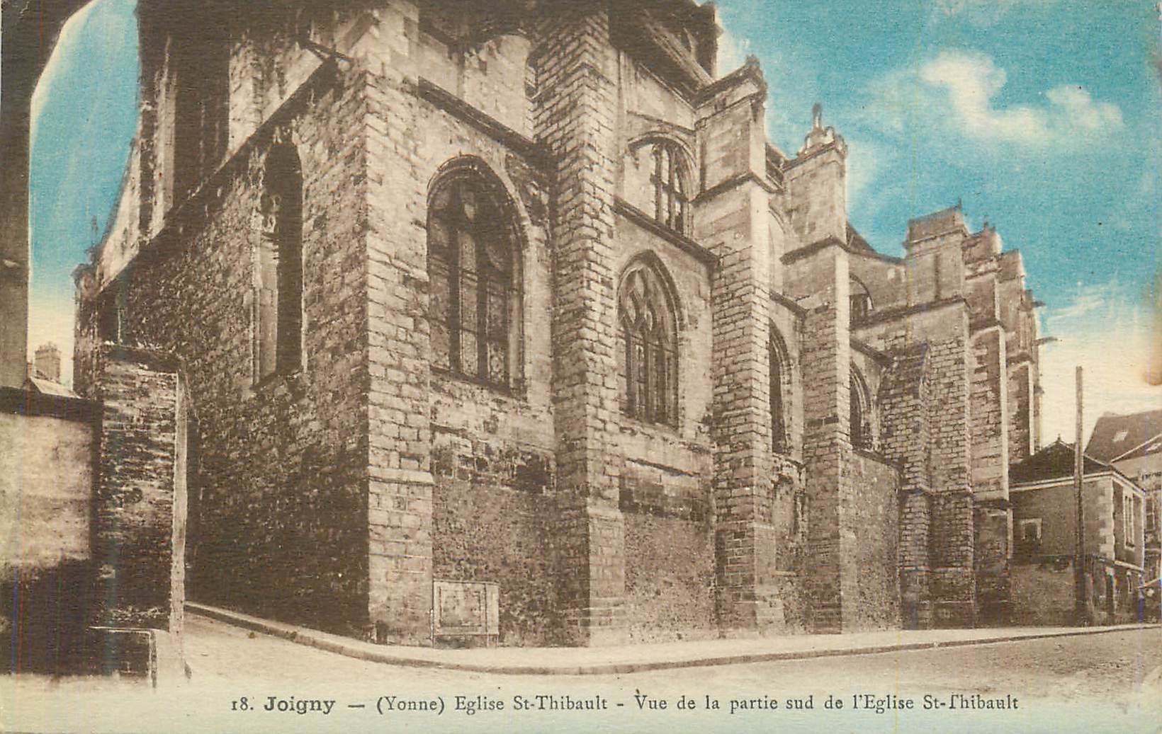CPA Joigny Yonne Eglise St Thibault Vue de la partie sud de l Eglise St Thibault 
