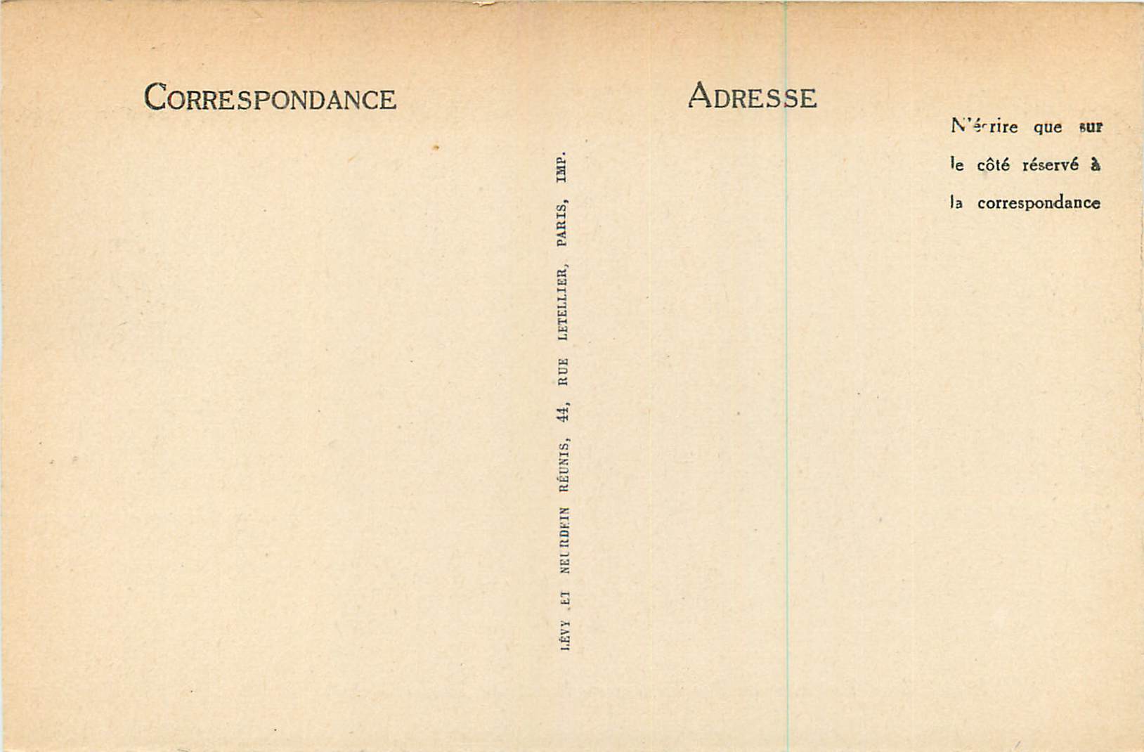 CPA Rouen La Salle des Pas Perdus du Palais de Justice  — Verso