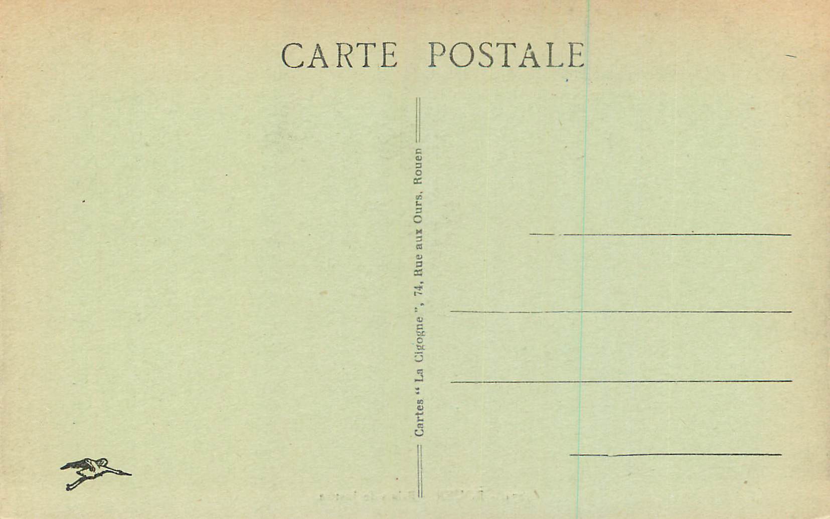 CPA Rouen Palais de Justice  — Verso