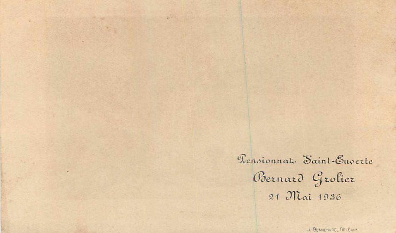 Image La Sainte Cene Pensionnat Sainte Euverte  — Verso