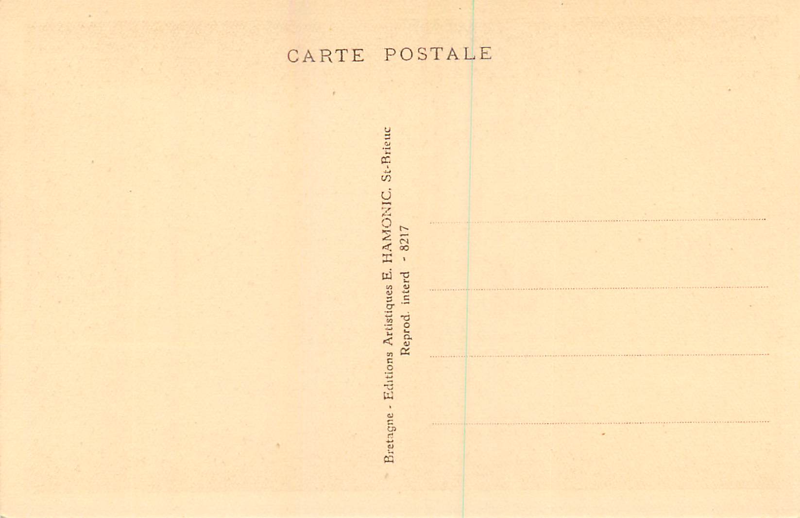 CPA Huelgoat La Cascade du Gouffre  — Rückseite