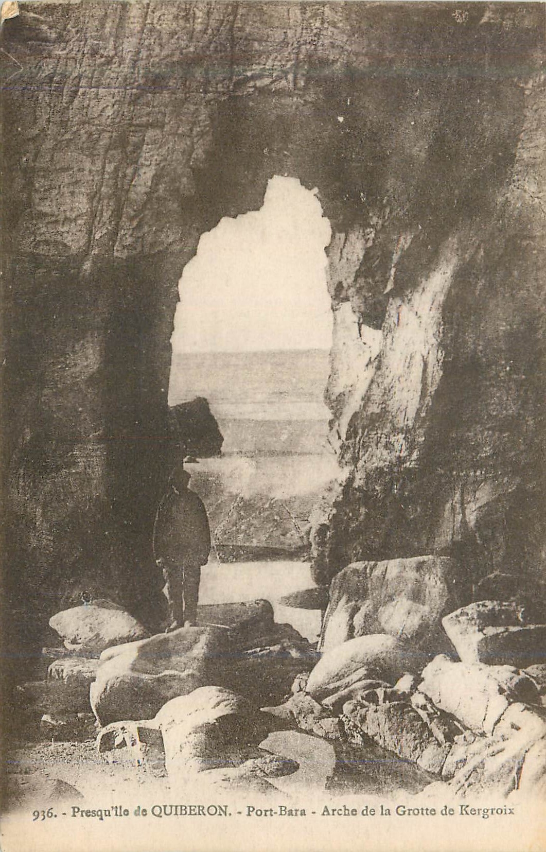 Presqu'île de Quiberon - Arche de la Grotte de Kergroix - Laurent-Nel, Stennes