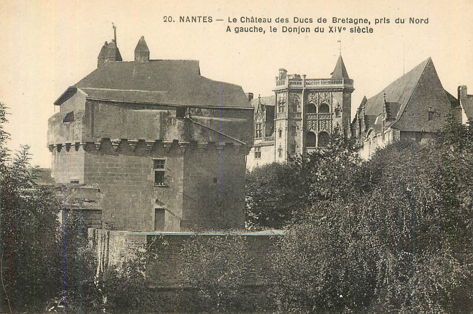 CPA Nantes Le Chateau des Ducs de Bretagne pris du Nord 