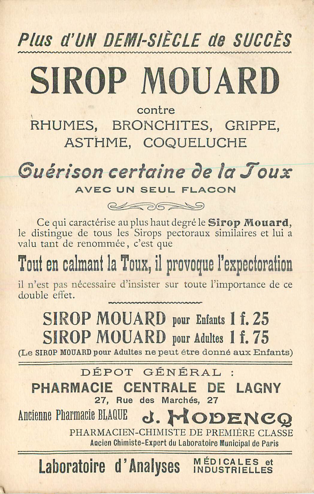Pauvres Vieux — Éditeur et n° de série non lisibles — Verso