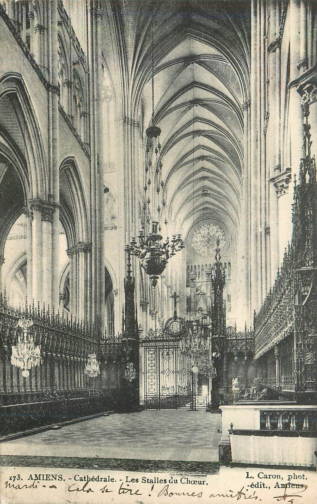 CPA Amiens Cathedrale Les Stalles du Choeur 