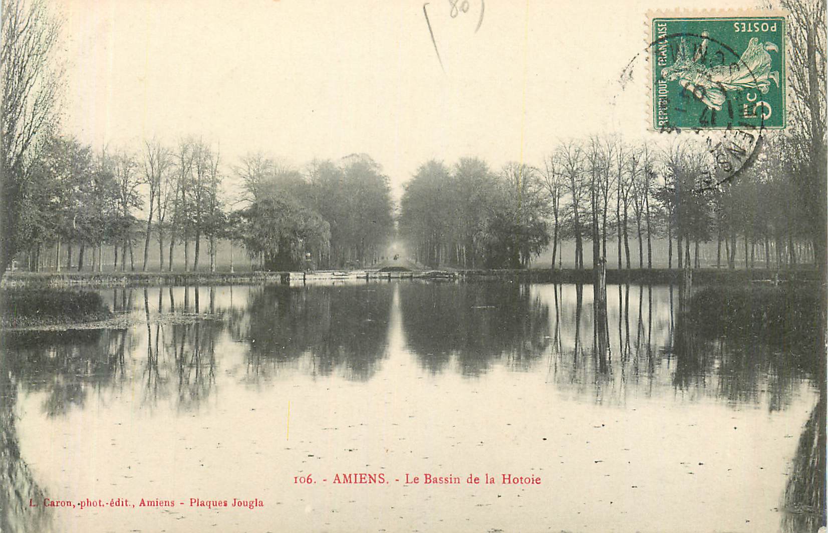 CPA Amiens Le Bassin de la Hotoie 