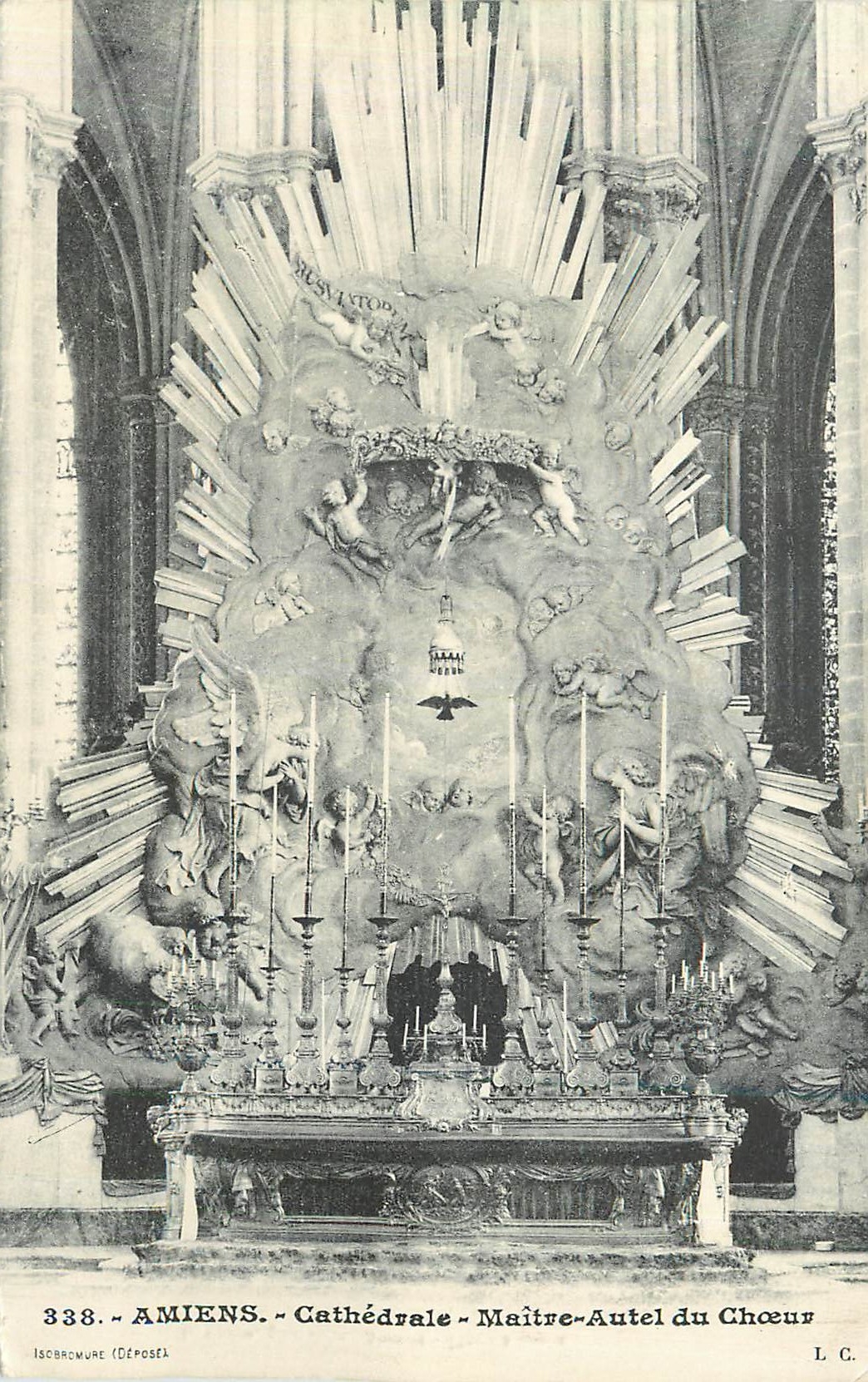 CPA Amiens Cathedrale Maitre Autel du Choeur 
