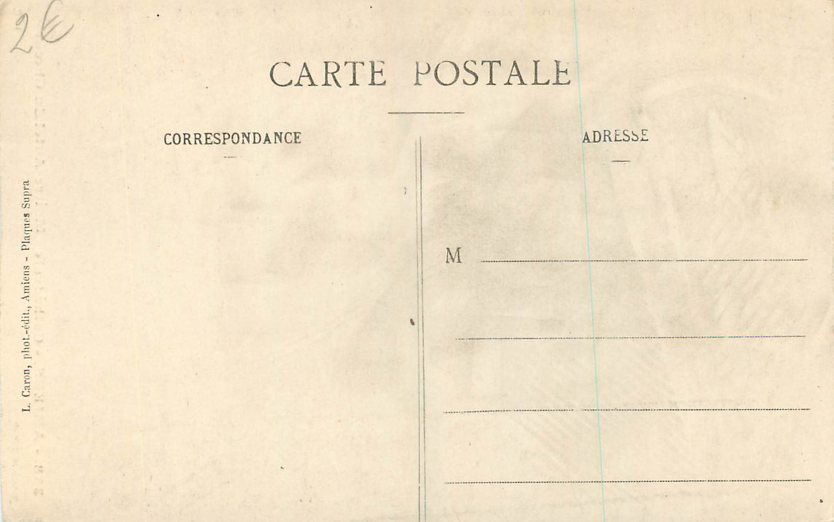 CPA Amiens Cathedrale Maitre Autel du Choeur  — Rückseite
