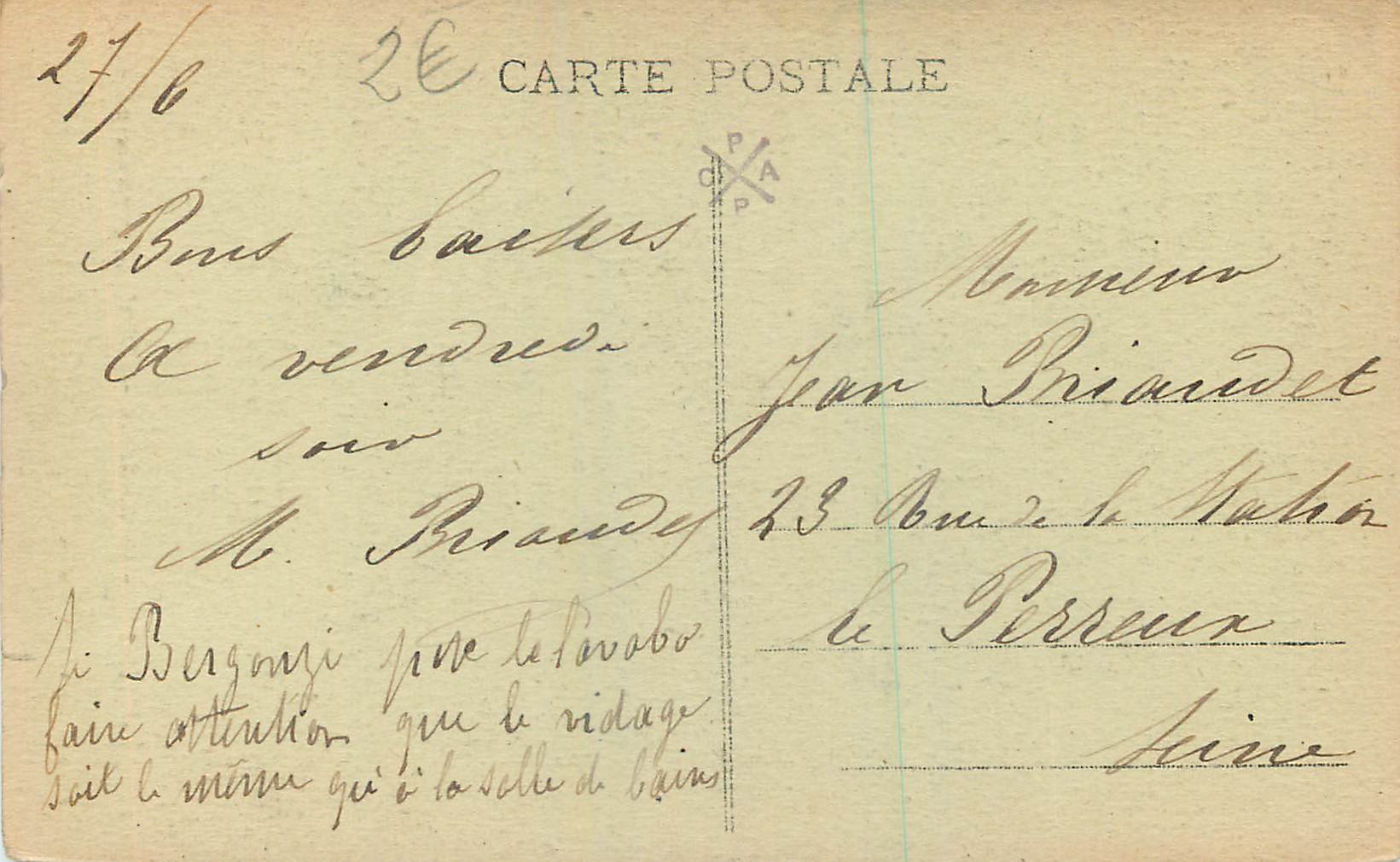 CPA Amiens Cathedrale L Enfant pleureur  — Rückseite
