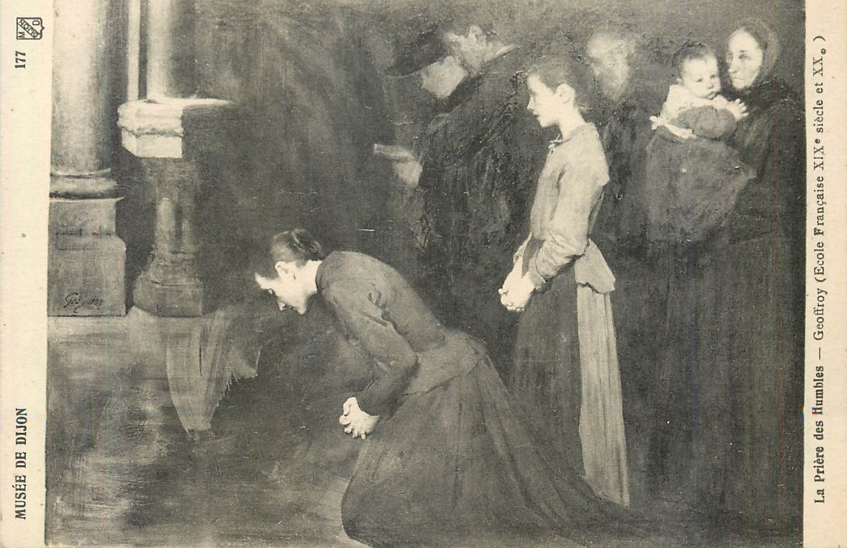 CPA Musee de Dijon La Priere des Humbles 