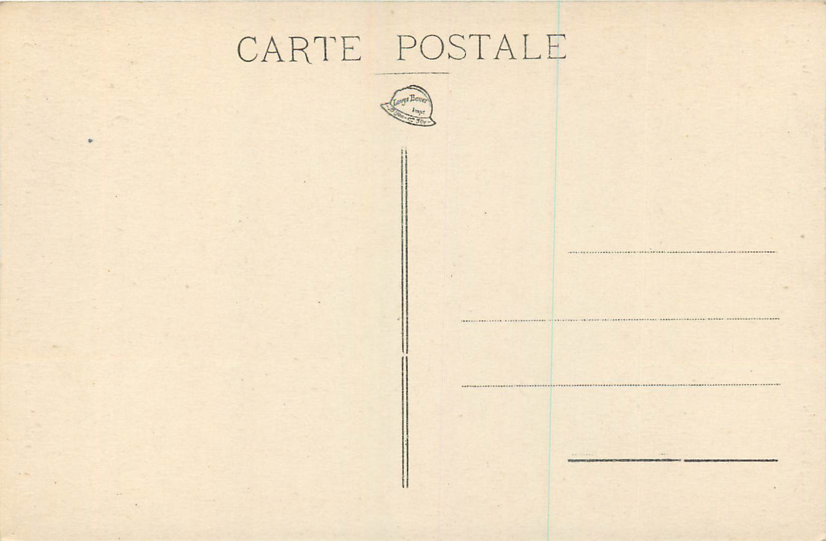 CPA Musee de Dijon La Priere des Humbles  — Rückseite