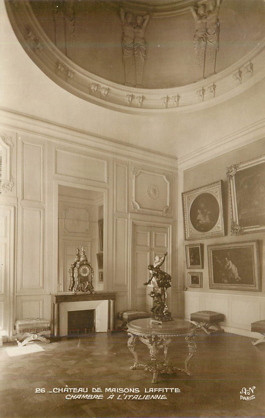 CPA Chateau de Maisons Laffitte Chambre a L Italienne 