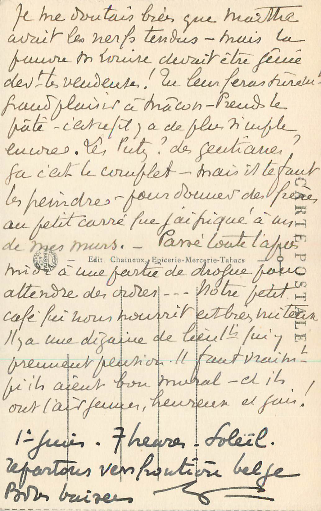 CPA Mouzon Portail de l Eglise Scenes de la Vie de la Vierge  — Rückseite