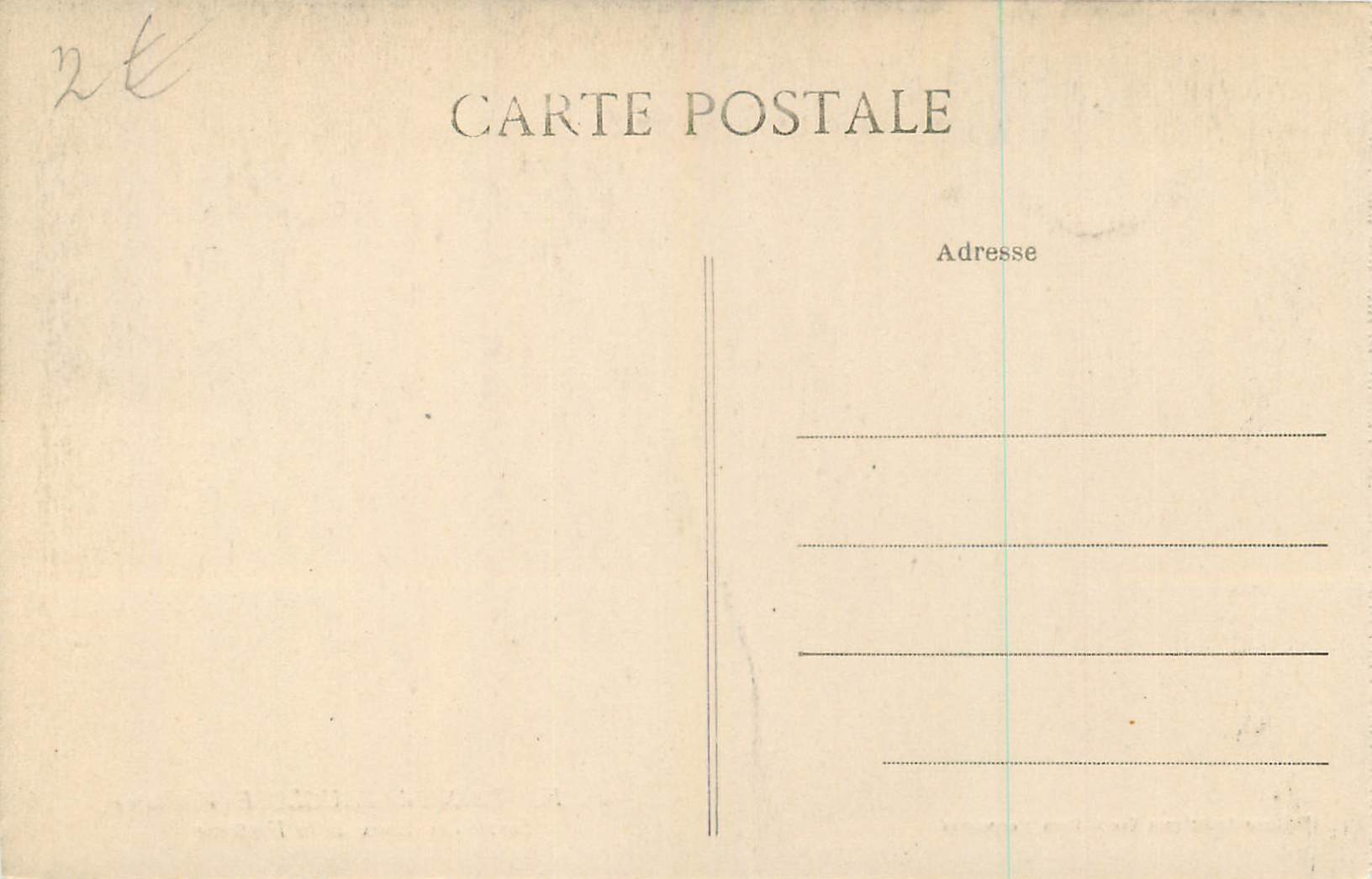 Sortie des Eaux de la Fontaine — Vaucluse — Éditions Artistiques Vve J. Brun, Carpentras, n°23 — Rückseite