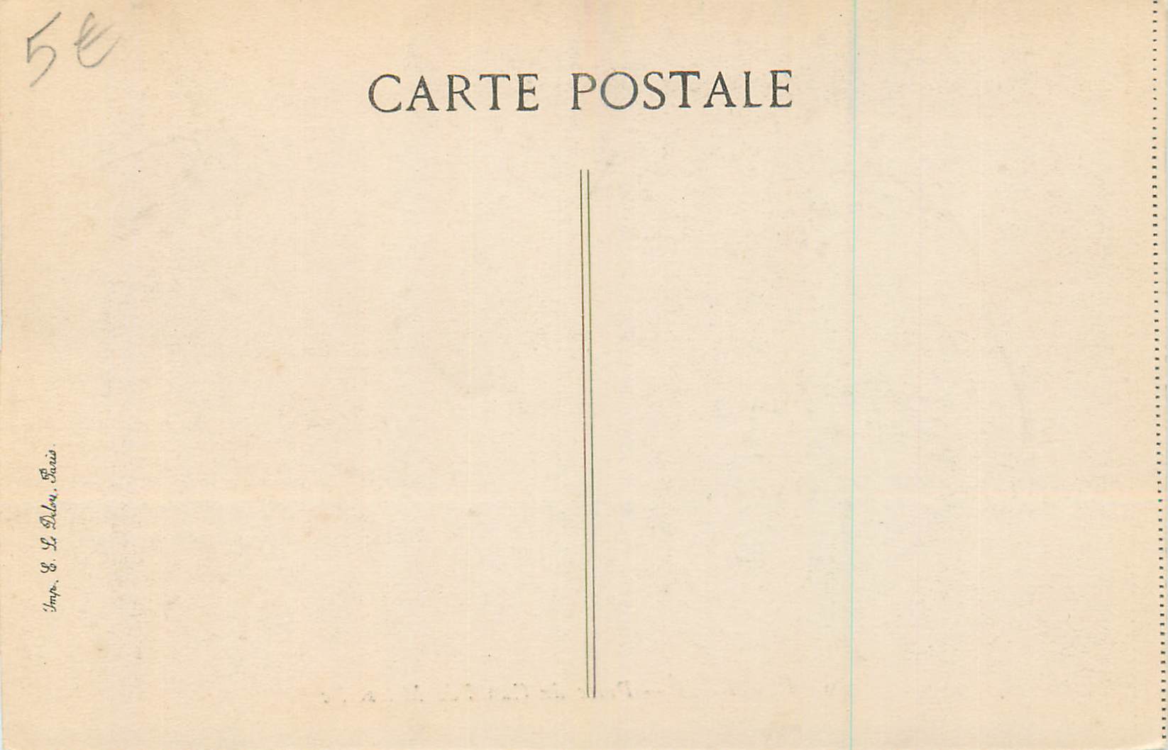CPA Pertuis Prise du Canal de Marseille  — Rückseite