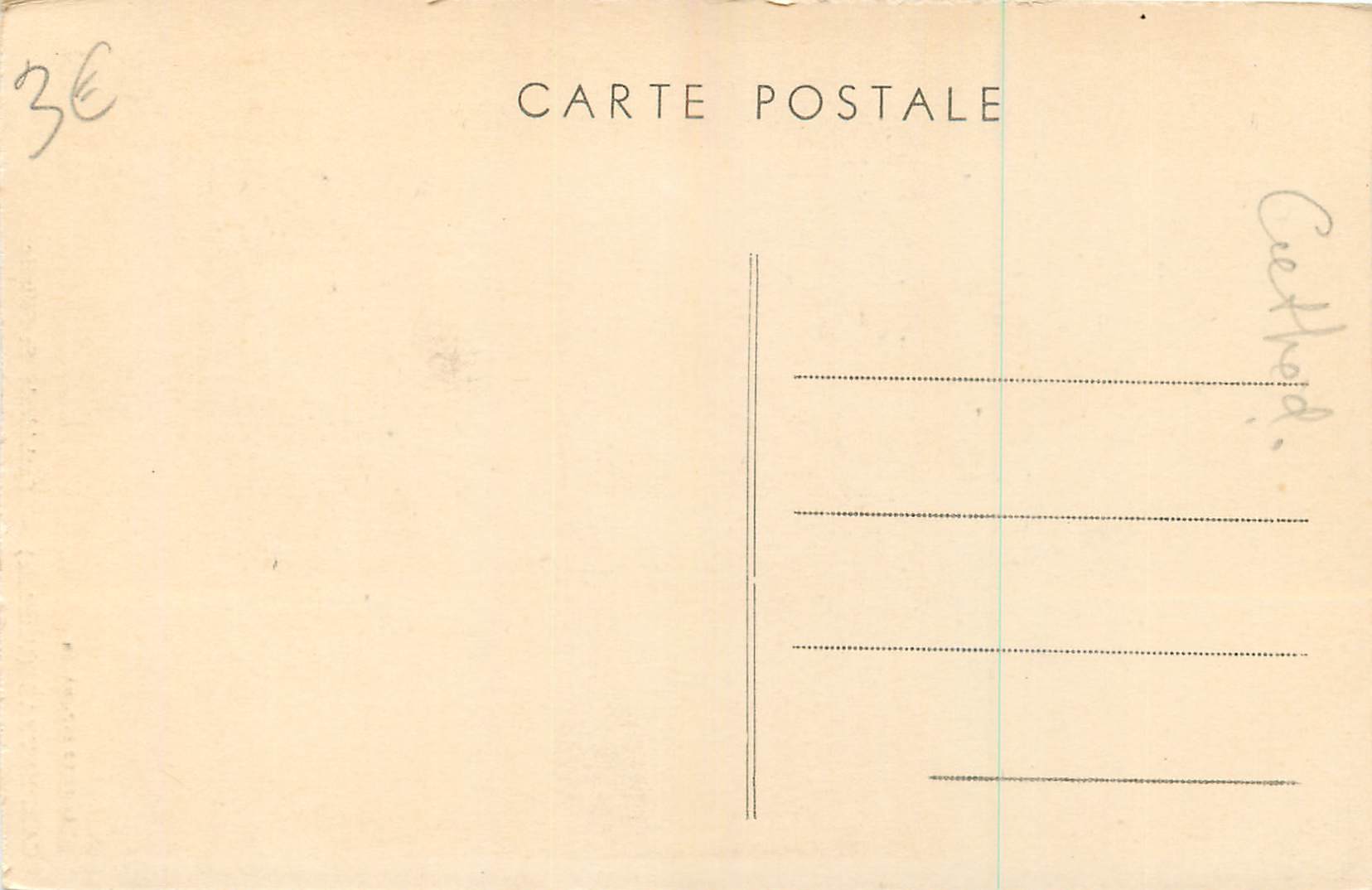 CPA Carpentras Vaucluse Cathedrale St Siffrein  — Rückseite