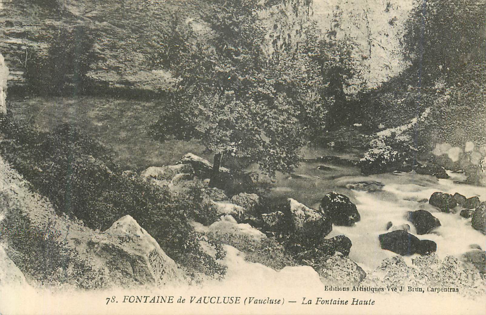 CPA Fontaine de Vaucluse La Fontaine Haute 
