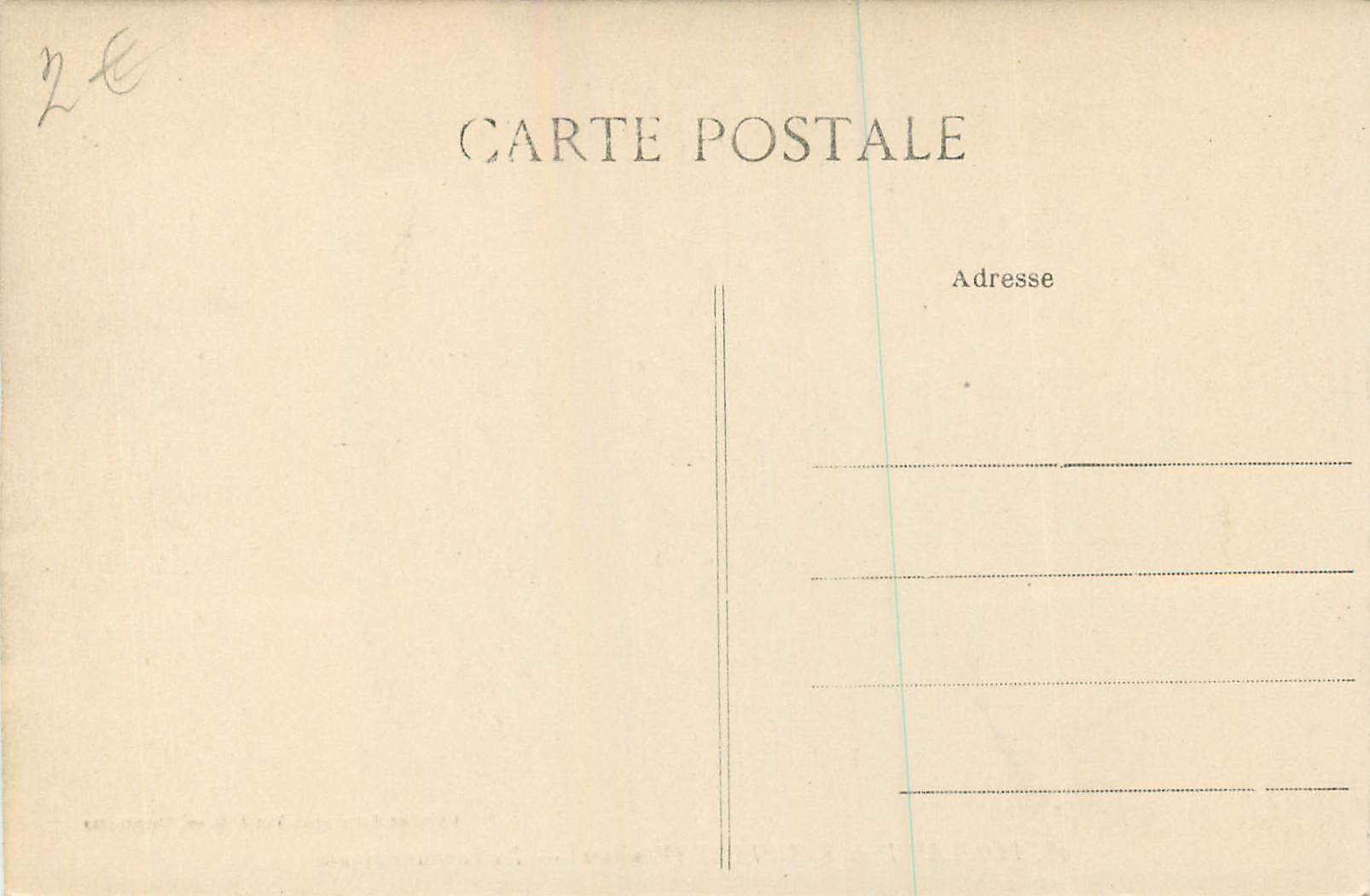 CPA Fontaine de Vaucluse La Fontaine Haute  — Rückseite