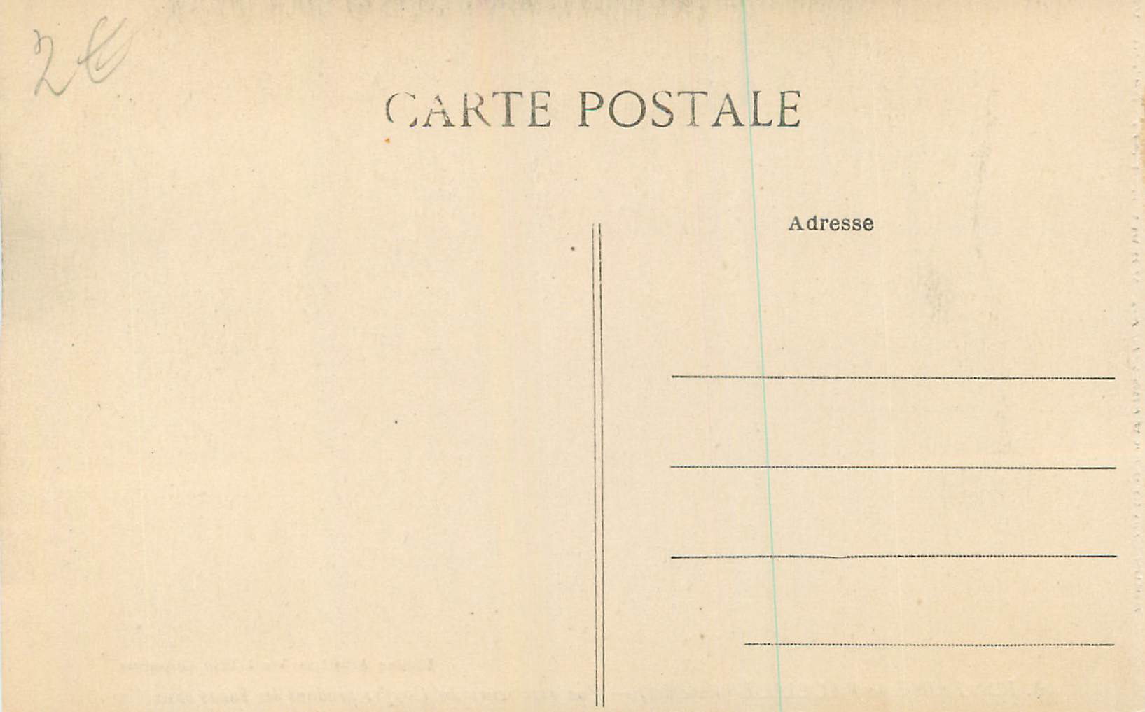 Fontaine de Vaucluse — Äußere Ansicht des Gouffres während der Niedrigwasser — Künstlerische Editionen Vve J. Brun, Carpentras — Rückseite