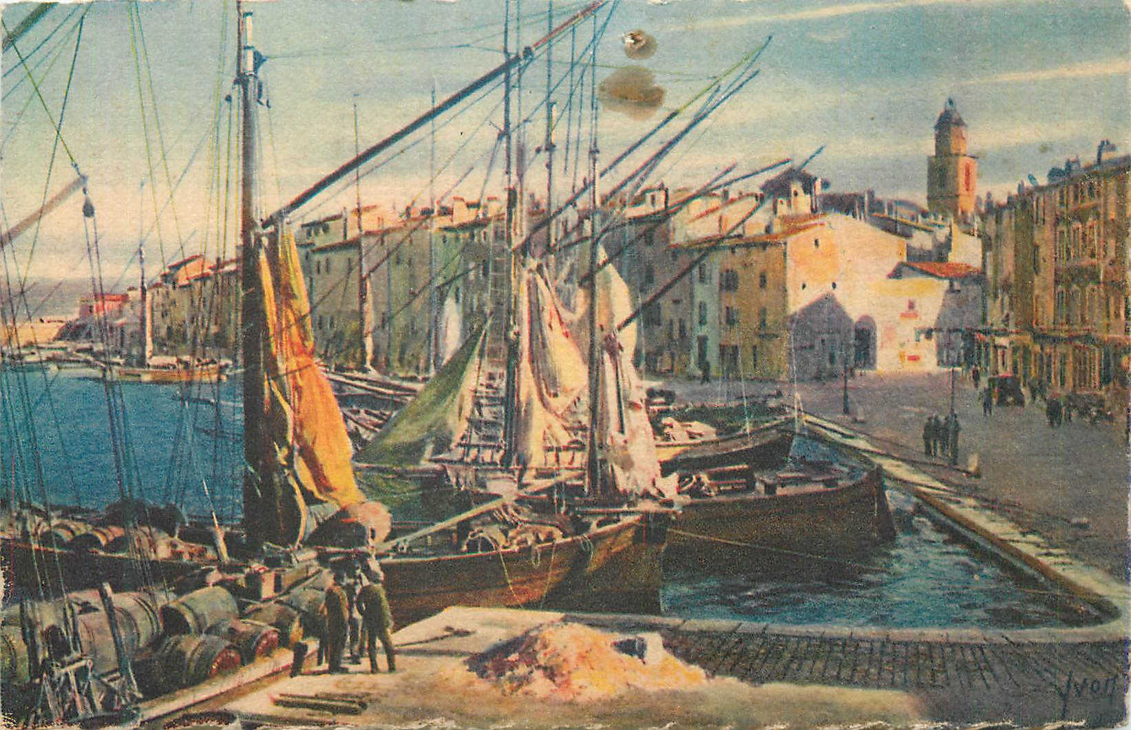 Saint-Tropez — Vue générale du port — Éditions d'Art Bretagne, Paris