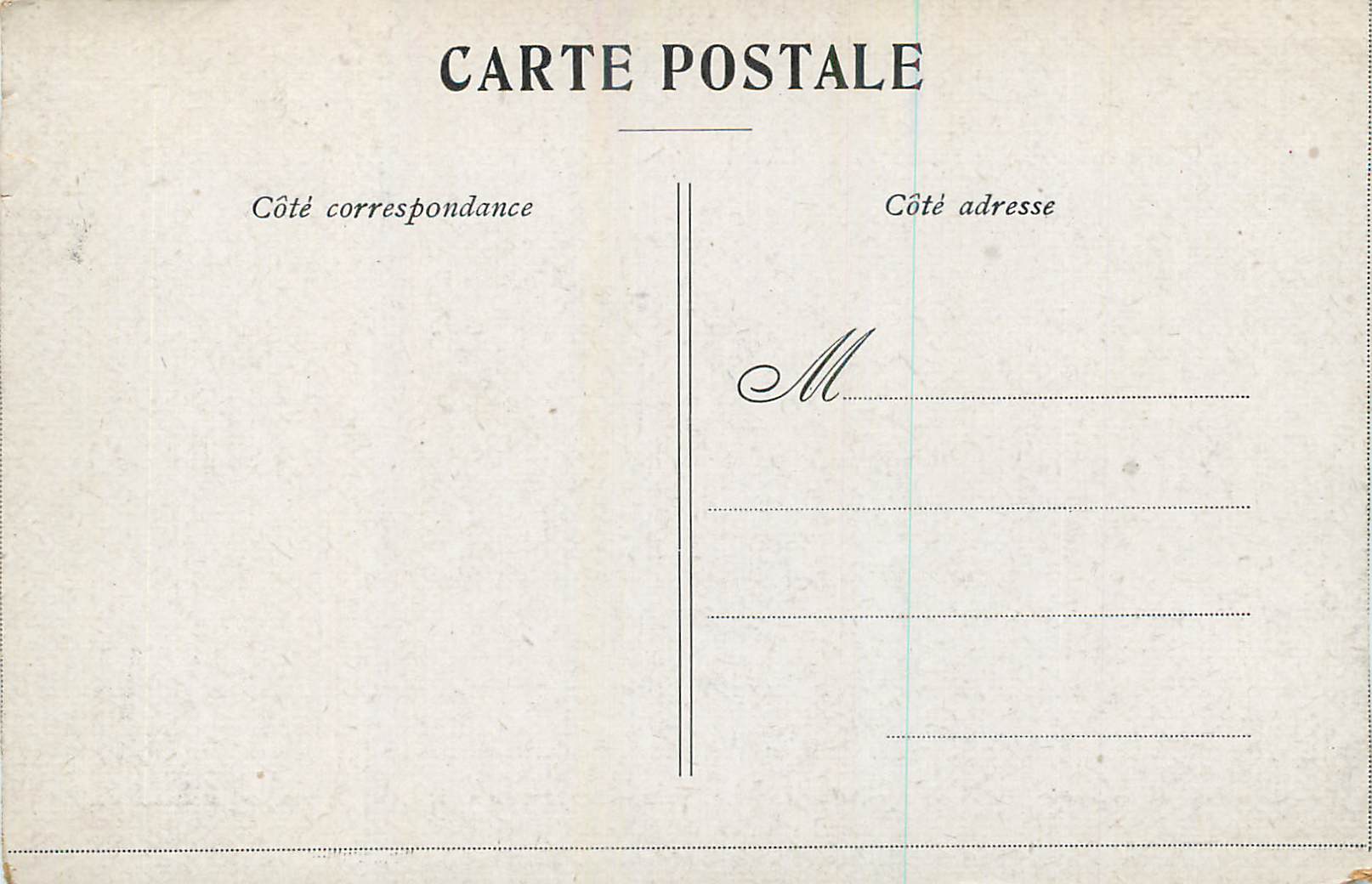 CPA Chateau de Keronzere St Pol de Leon  — Rückseite
