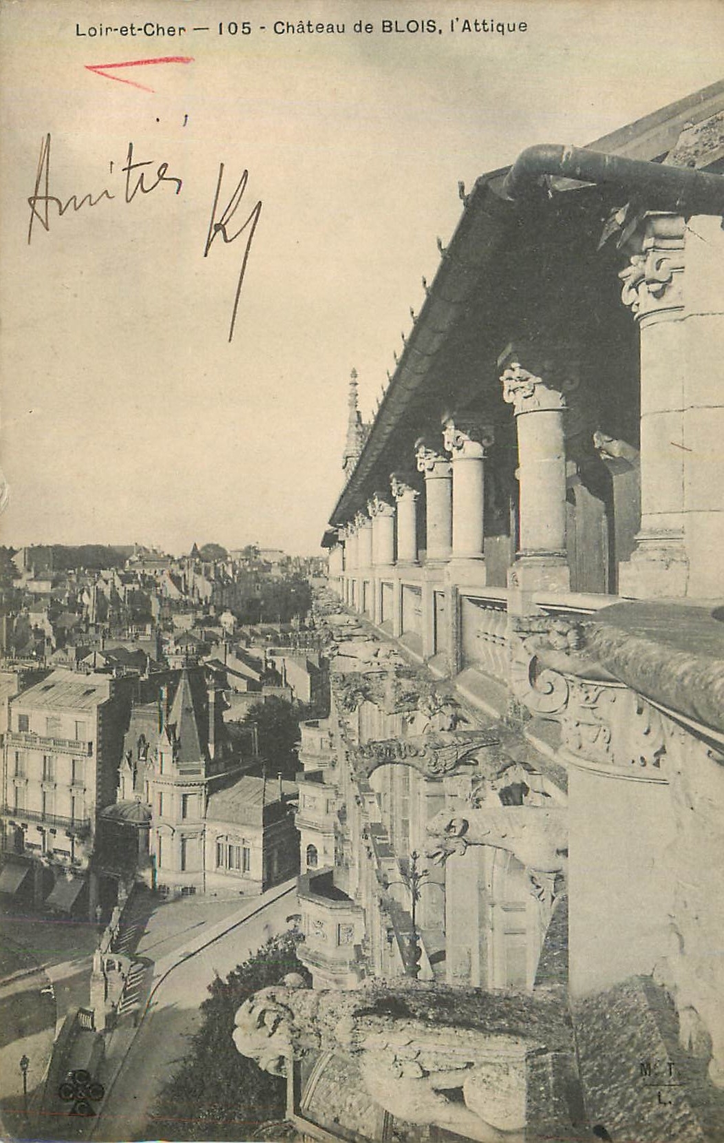 CPA Loir et Cher Chateau de Blois l Attique 