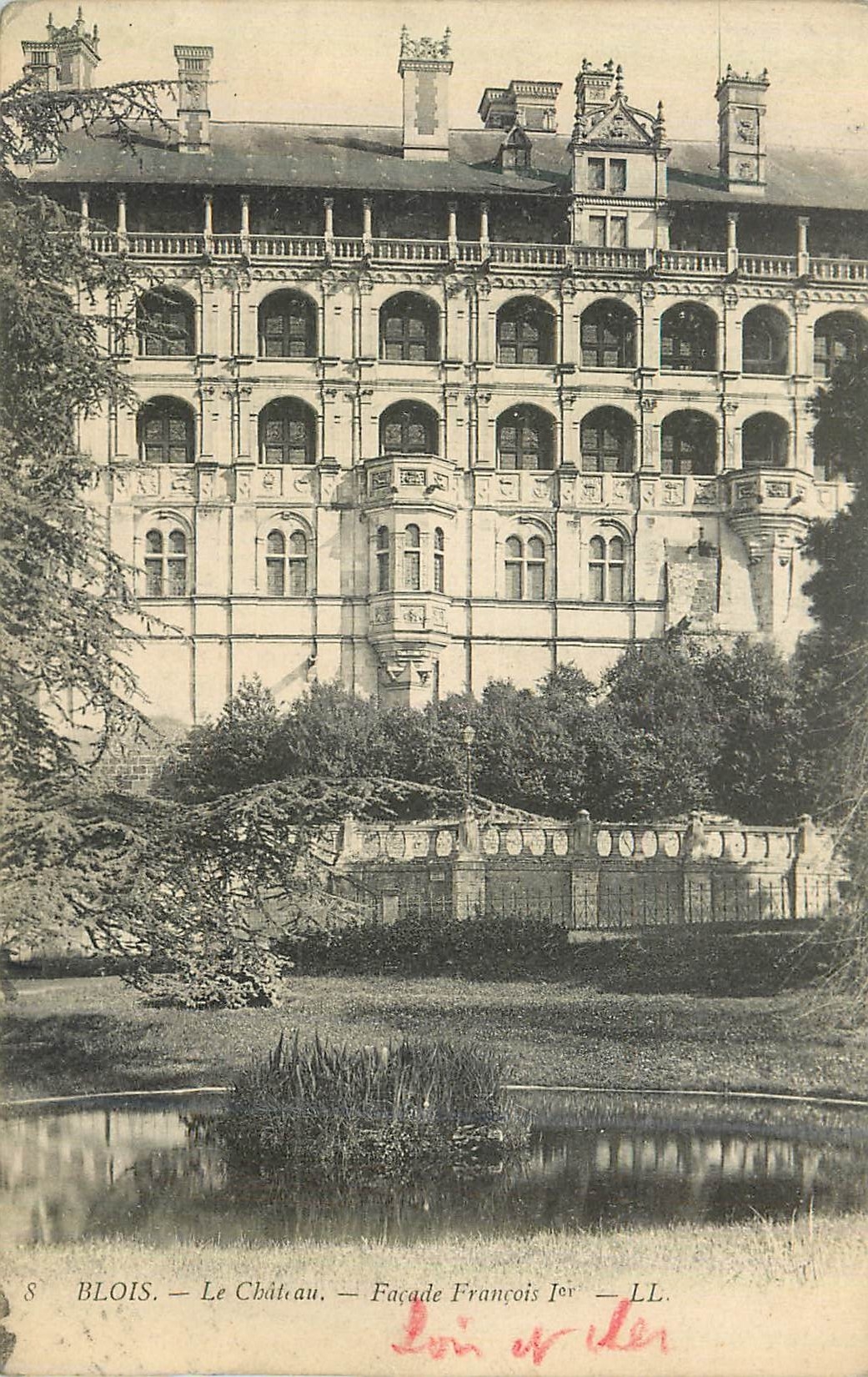 CPA Blois Le Chateau Facade Francois 1er