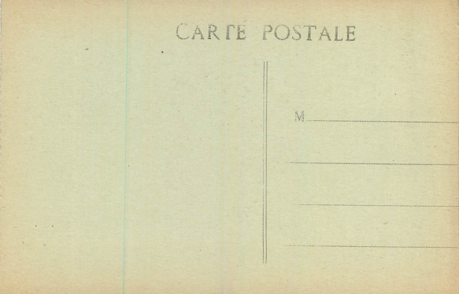 CPA Marseille Fontaine Cantini  — Rückseite