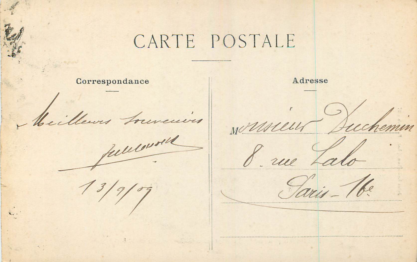 POITIERS (Vienne) — Le Baptistère Gallo-Romain de Saint-Jean — Jules Robuchon, phot. Poitiers - 27 — Rückseite