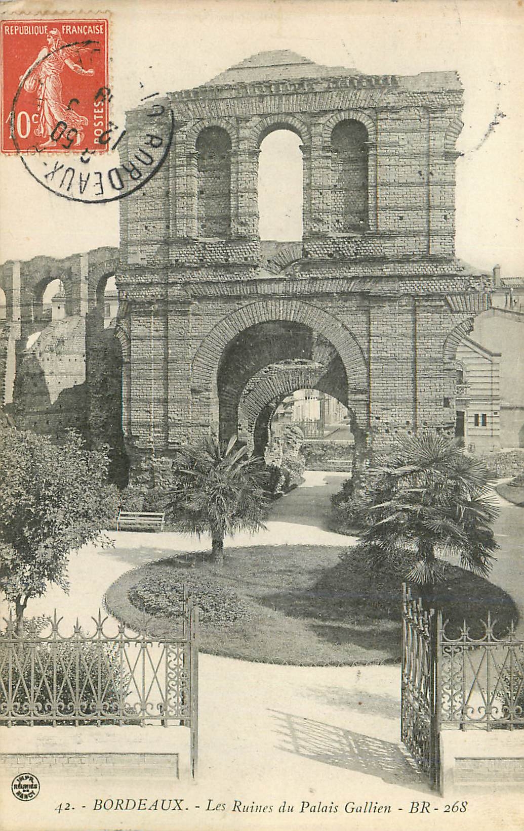 CPA Bordeaux Les Ruines du Palais Gallien 