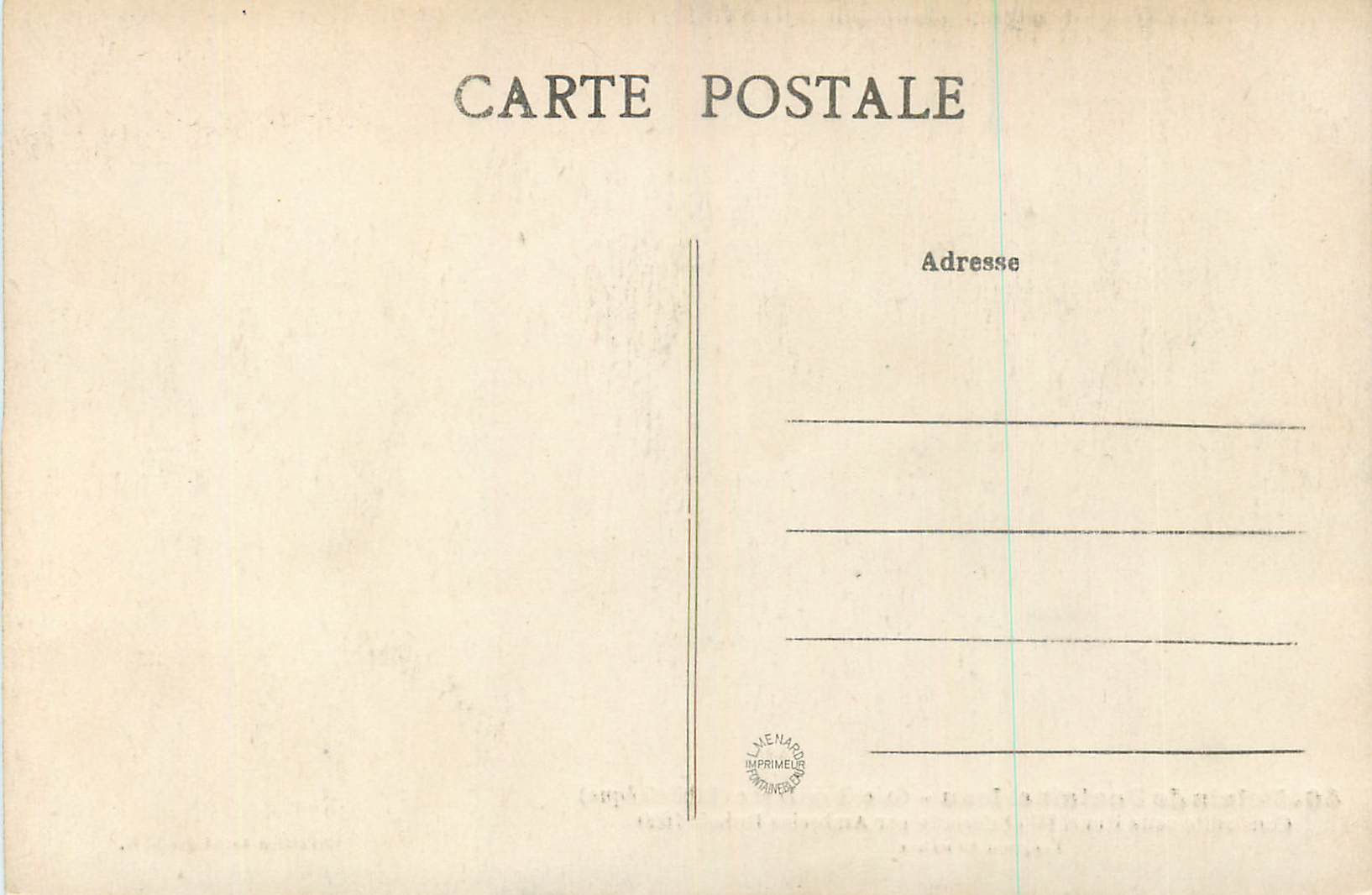 Palazzo di Fontainebleau — Galleria di Diane (Biblioteca) — Collezione A. Auriat — Verso