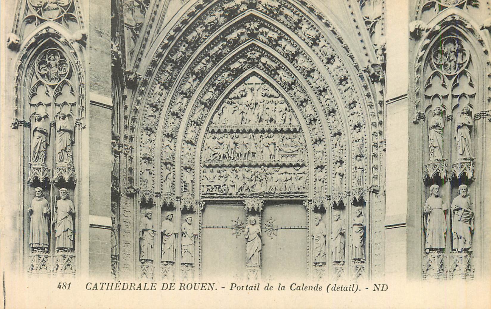 CPA Cathedrale de Rouen Postail de la Calende detail 