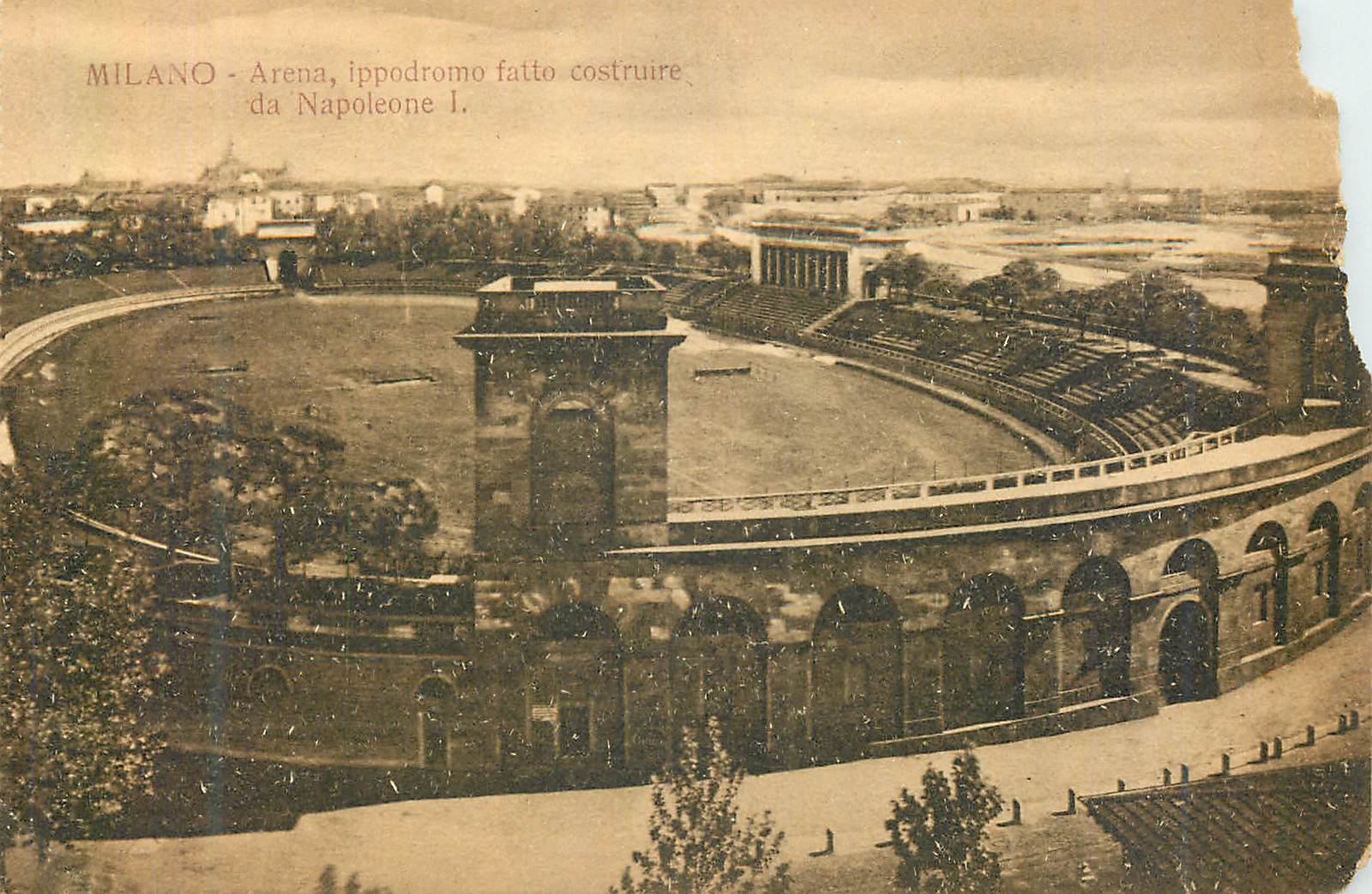 CPA Milano Arena ippodromo fatto costruire de Napoleon I 