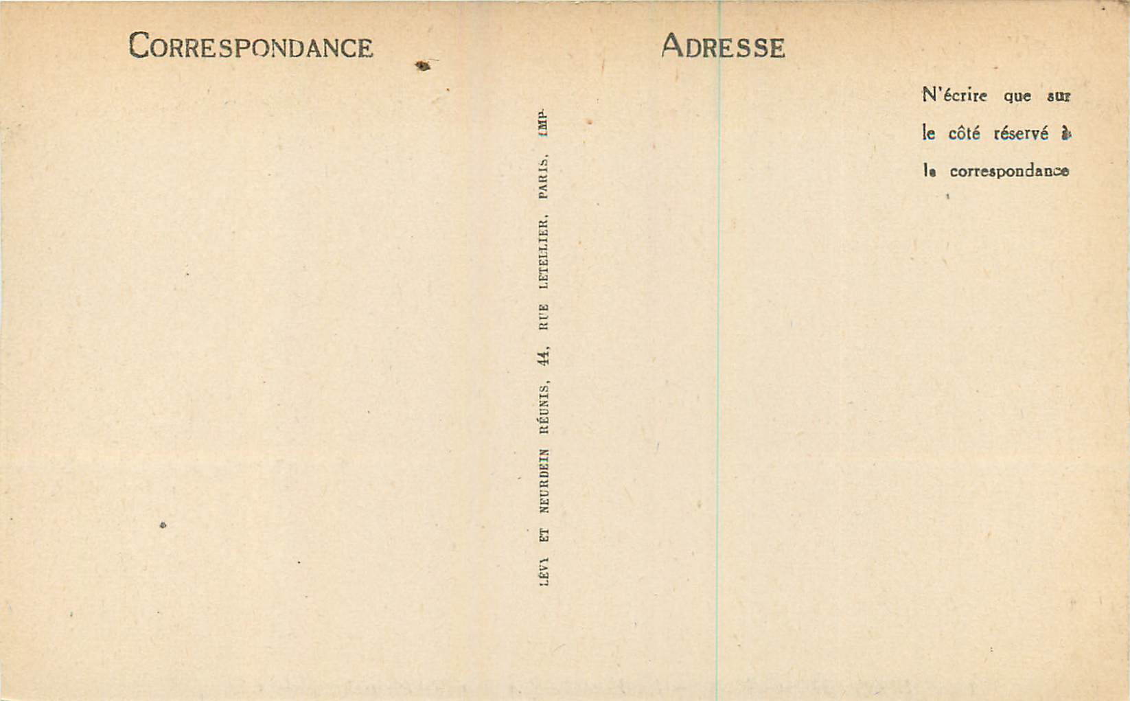 Fontainebleau — La Foresta — La Mare de Franchard — LL — 133 — Verso