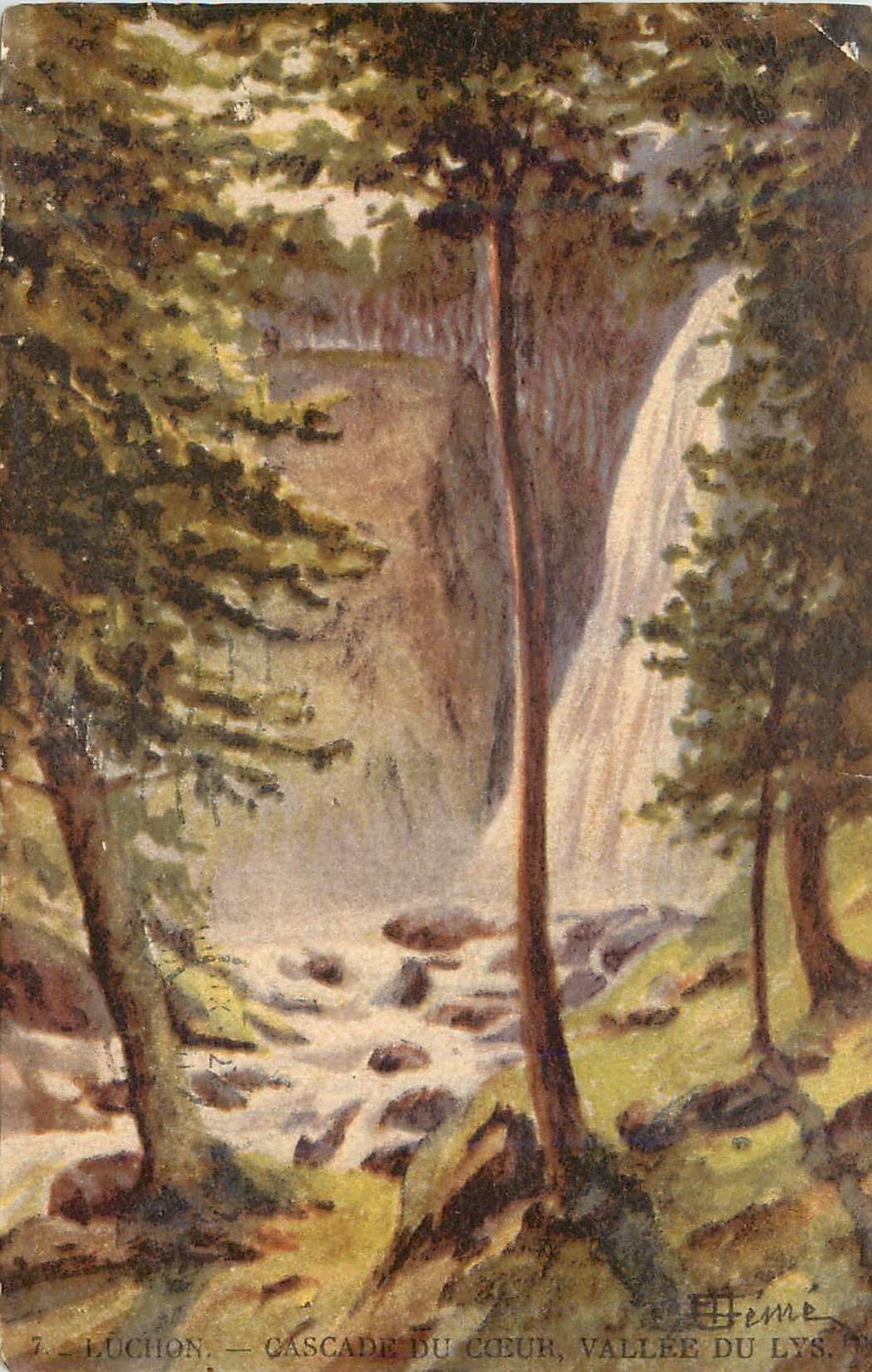 CPA Luchon Cascade du coeur Vallee du Lys 