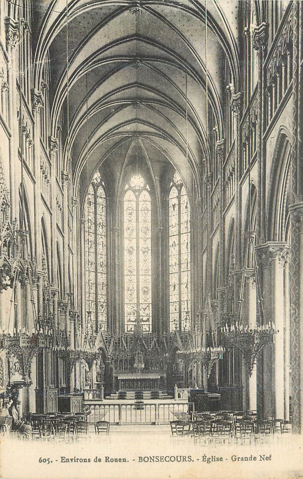 CPA Environs de Rouen Bonsecours Eglise Grande Nord 