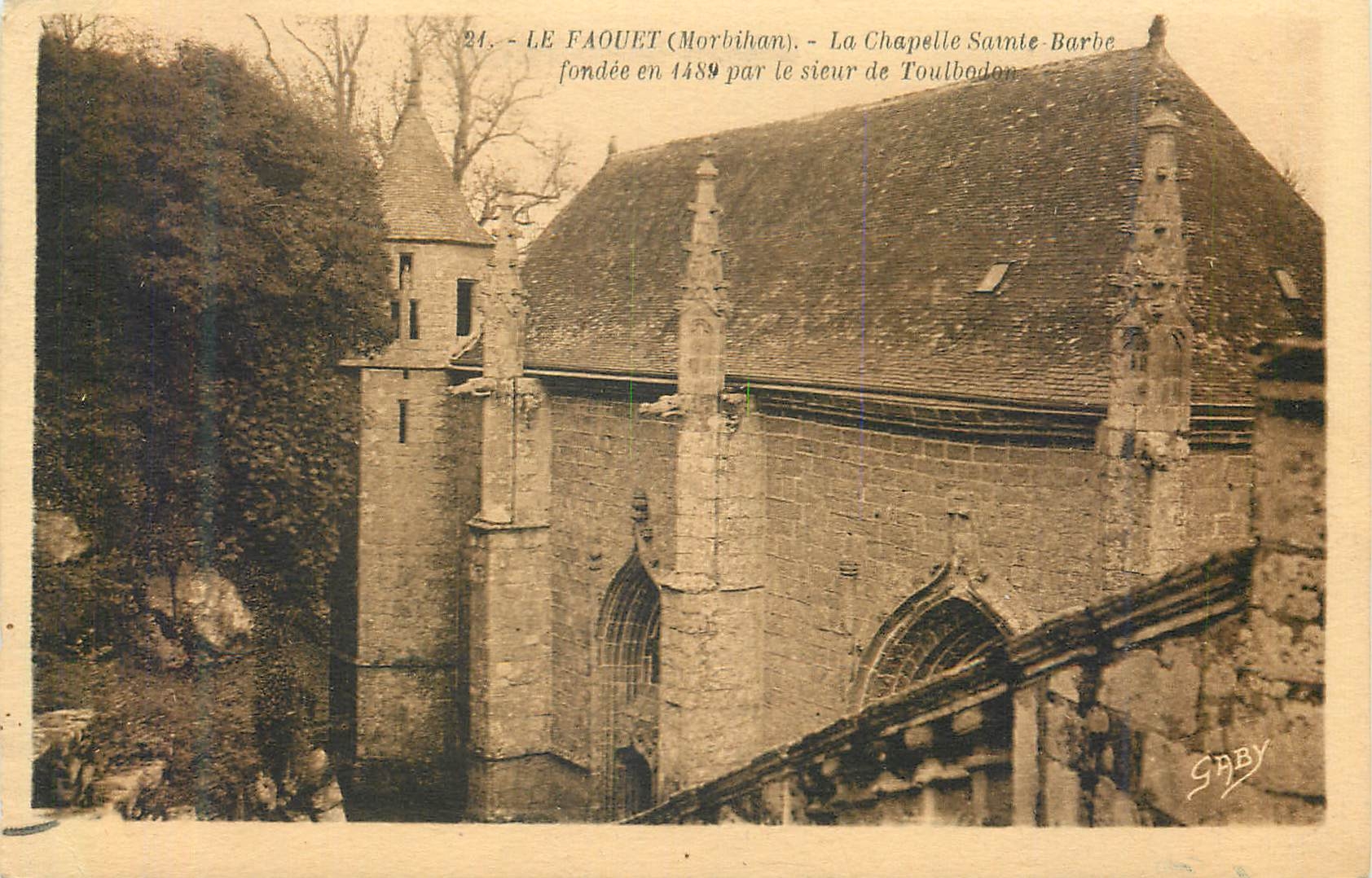 CPA La Faouet Morbihan La Chapelle Sainte Barbe 