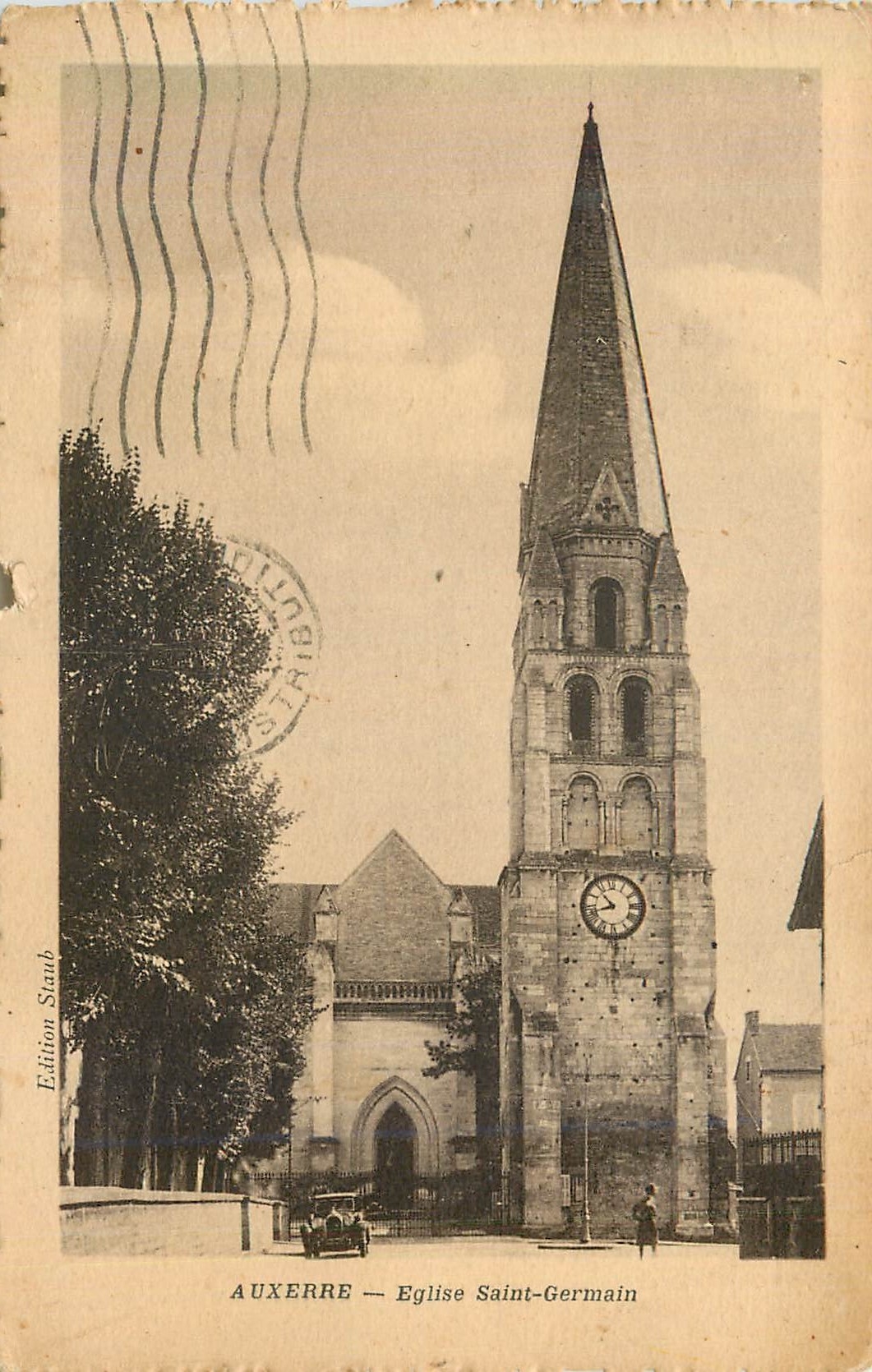 CPA Auxerre Eglise Saint Germain 
