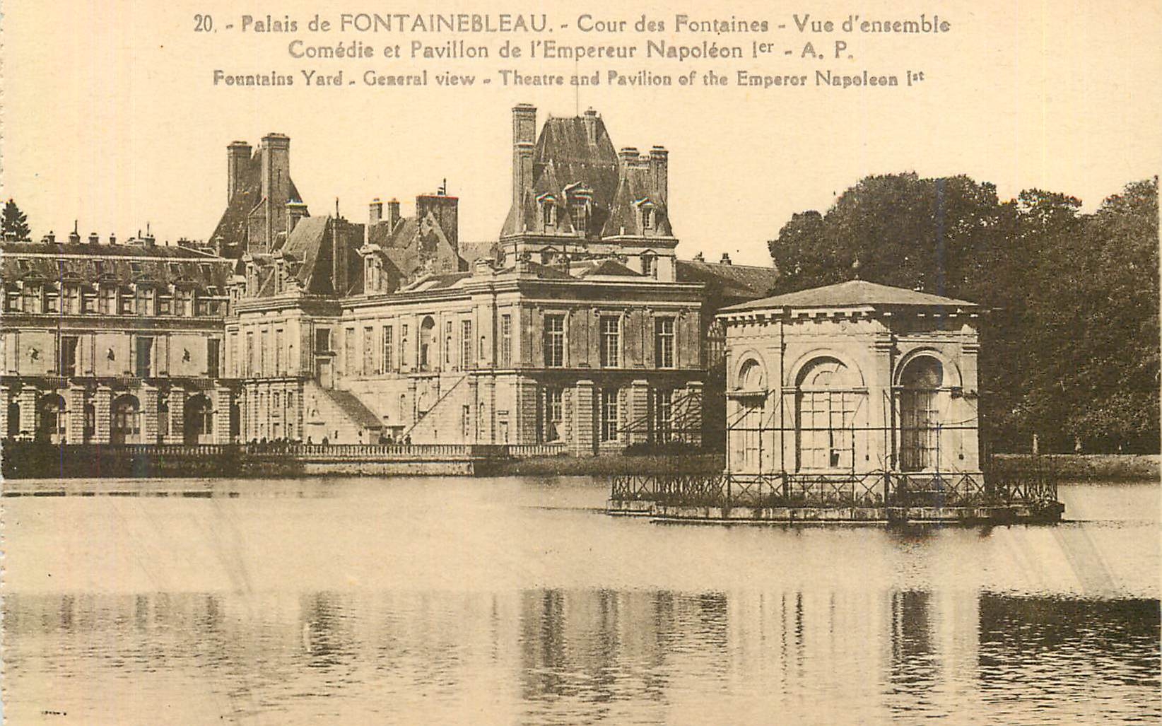 Palacio de FONTAINEBLEAU - Paseo de las Fuentes - Vista general - A.P.