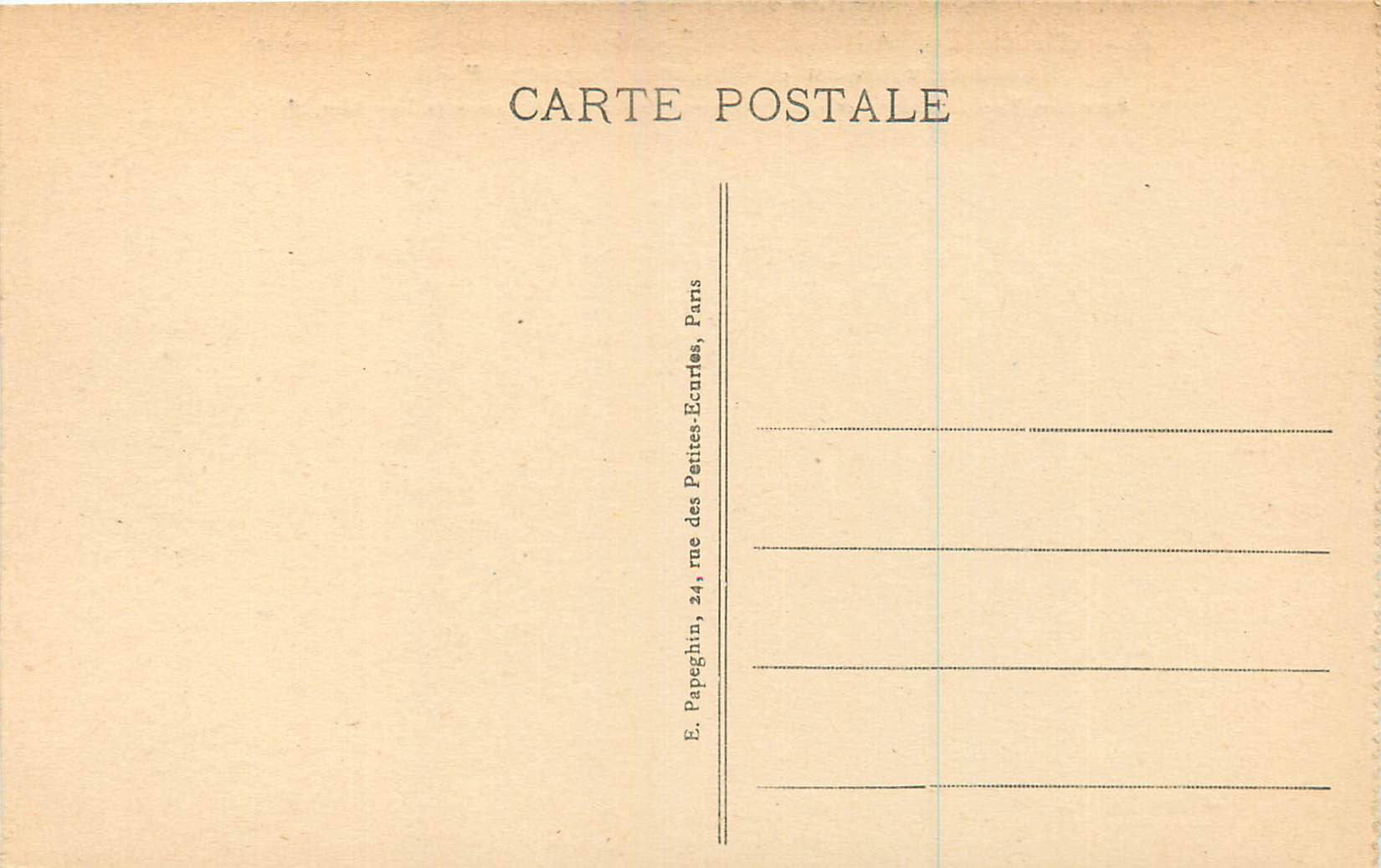 Palacio de FONTAINEBLEAU - Paseo de las Fuentes - Vista general - A.P. — Reverso