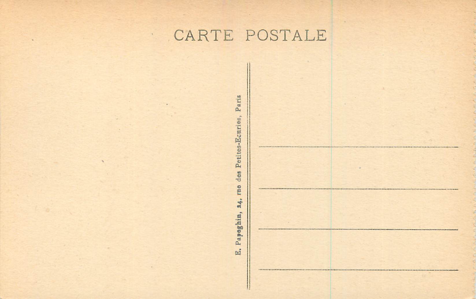 Palais de FONTAINEBLEAU — Façade et Entrée principale — A.P. — Reverso