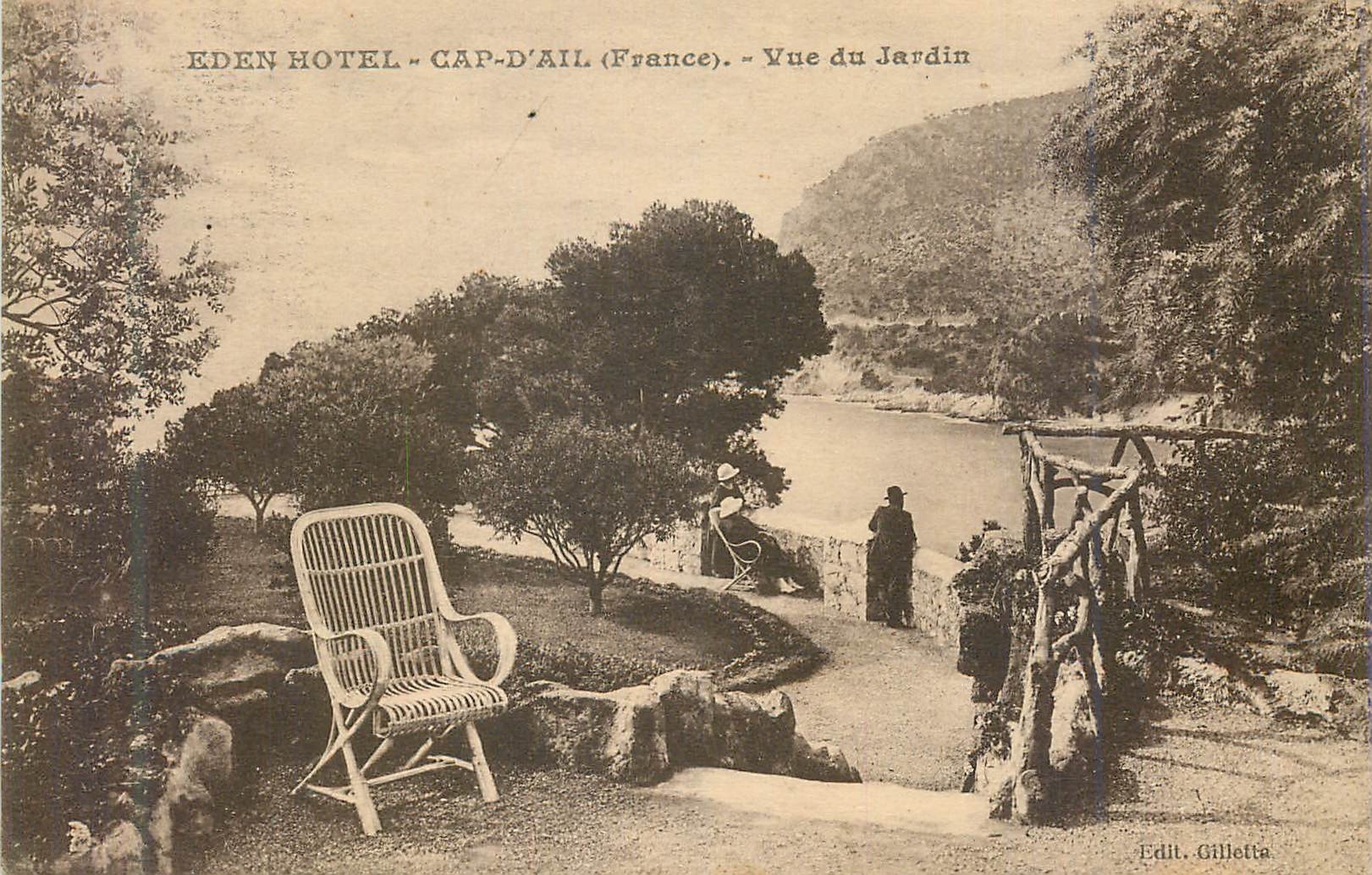 CPA Eden Hotel Cap d Ail Vue du Jardin 
