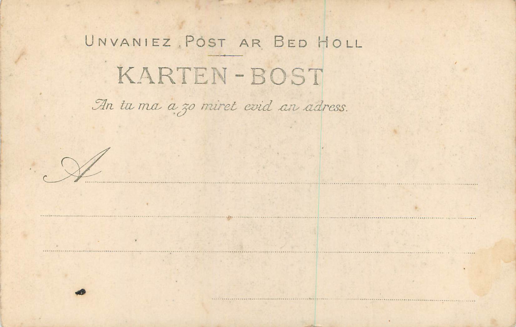 CPA Le Folgoet Le Portail des Apotres  — Rückseite