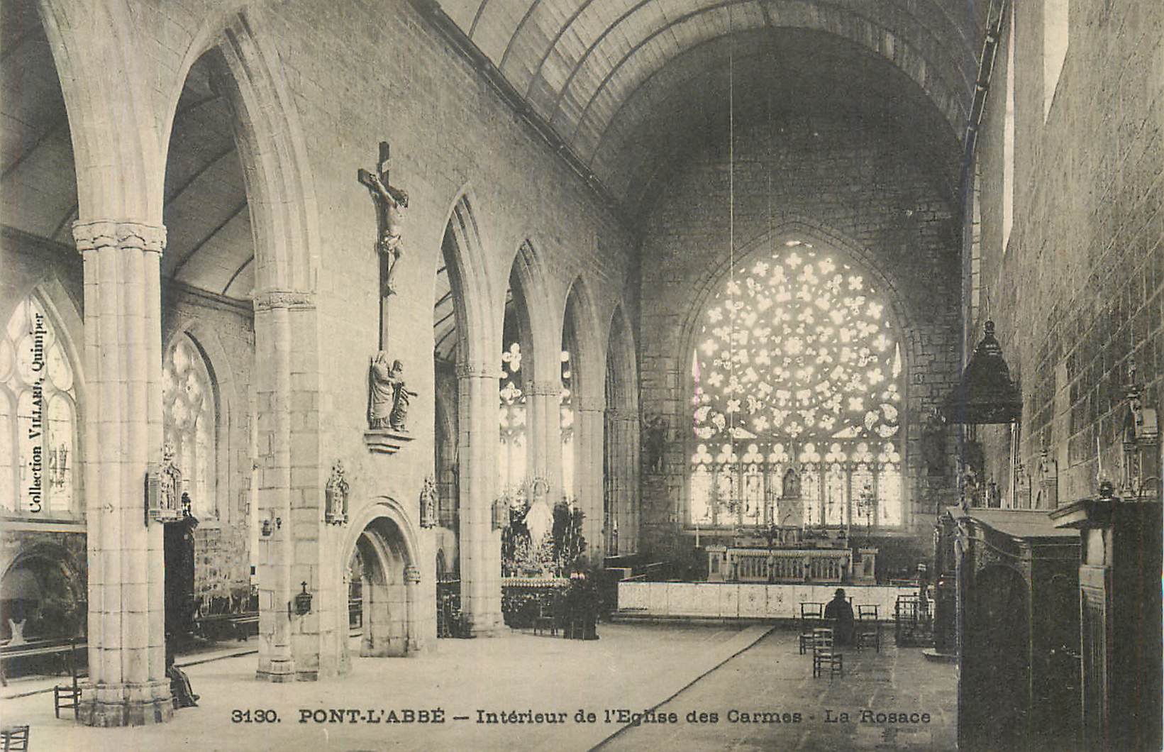 CPA Pont l Abbe Interieur de l Eglise des Carmes 