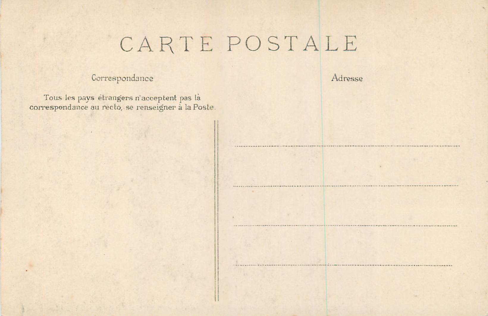 CPA Pont l Abbe Interieur de l Eglise des Carmes  — Rückseite
